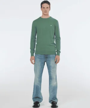 Alternative view of Scotch & Soda 179906 Viscose crewneck Sage green