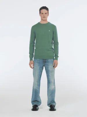 Alternative view of Scotch & Soda 179906 Viscose crewneck Sage green