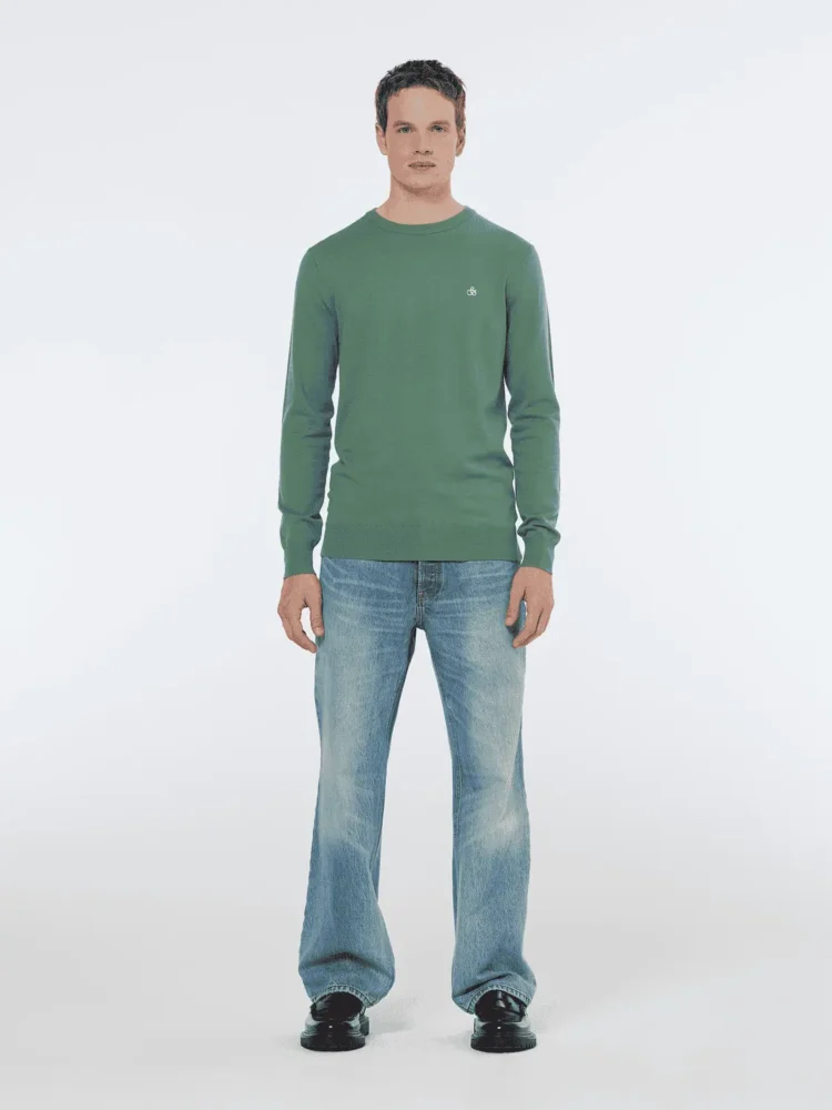 Scotch & Soda 179906 Viscose crewneck Sage green - Image 2