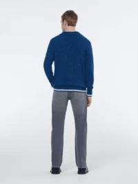 Alternative view of Scotch & Soda 179907 Melange 100% cotton crewneck League blue