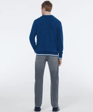 Alternative view of Scotch & Soda 179907 Melange 100% cotton crewneck League blue