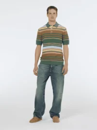 Alternative view of Scotch & Soda 179931 Structured knitted striped polo