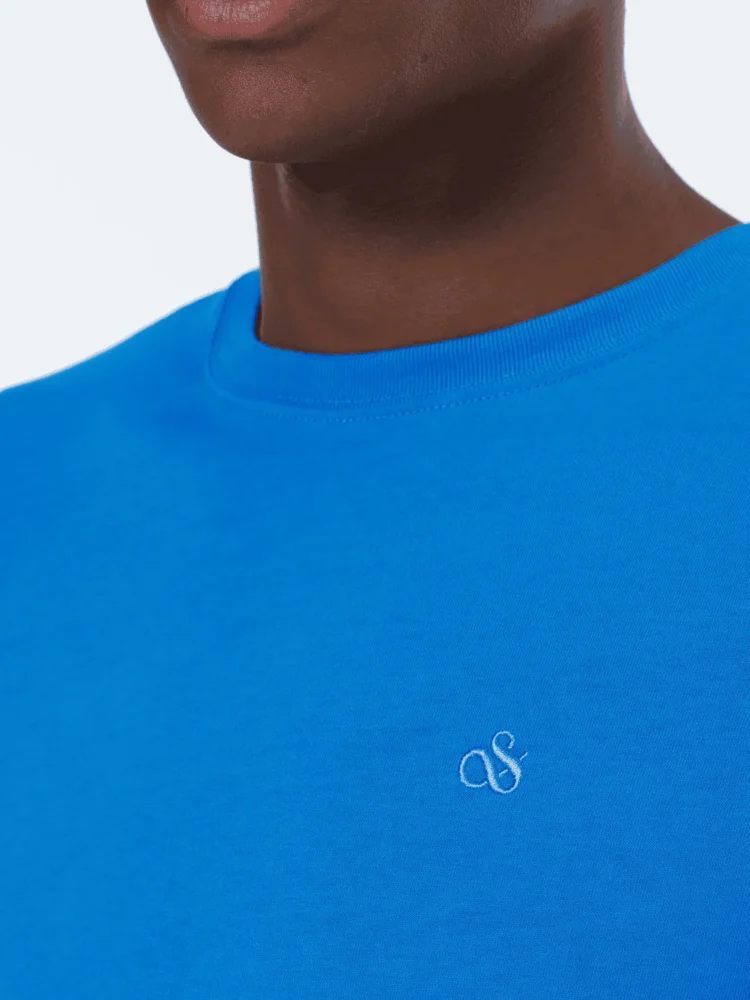 Scotch & Soda 179935 Logo t-shirt League blue - Image 4