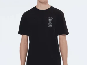 Scotch & Soda 179943 Left chest artwork t-shirt Black