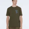 Scotch & Soda 179943 Left chest artwork t-shirt Classic green