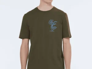 Scotch & Soda 179943 Left chest artwork t-shirt Classic green