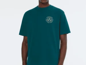 Scotch & Soda 179946 Front & back artwork relaxed fit T-shirt Pitch green