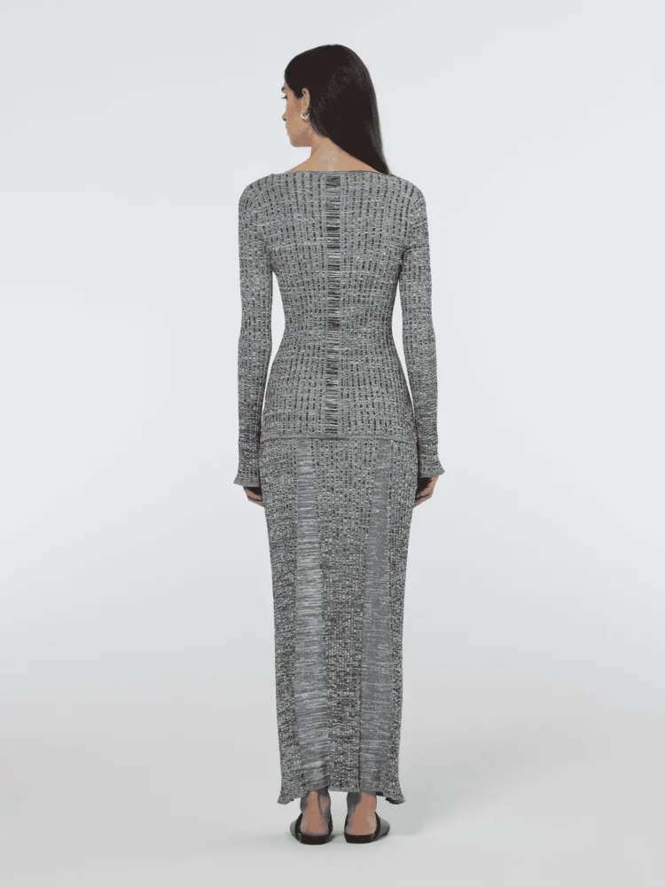 Scotch &Soda 180453 Maxi ribbed knitted skirt - Image 3