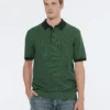 Scotch & Soda 180459 structured knitted solid polo Sage green