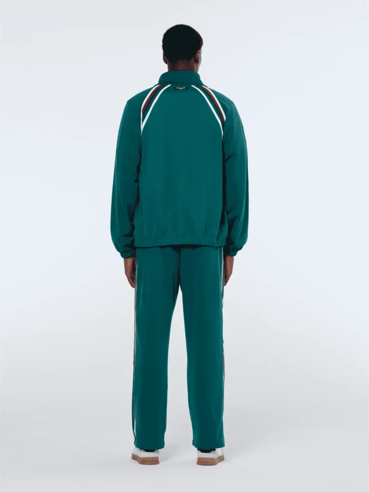 Scotch & Soda 180495 track full zip through sweatshirt, Pitch green - Image 3