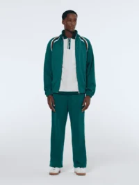 Scotch & Soda 180495 track full zip through sweatshirt, Pitch green