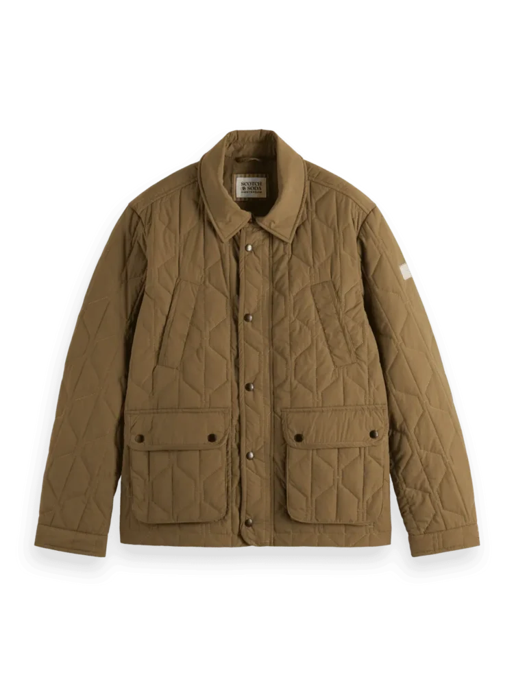 Scotch & Soda 179816 Geometric quilted coat - Image 5