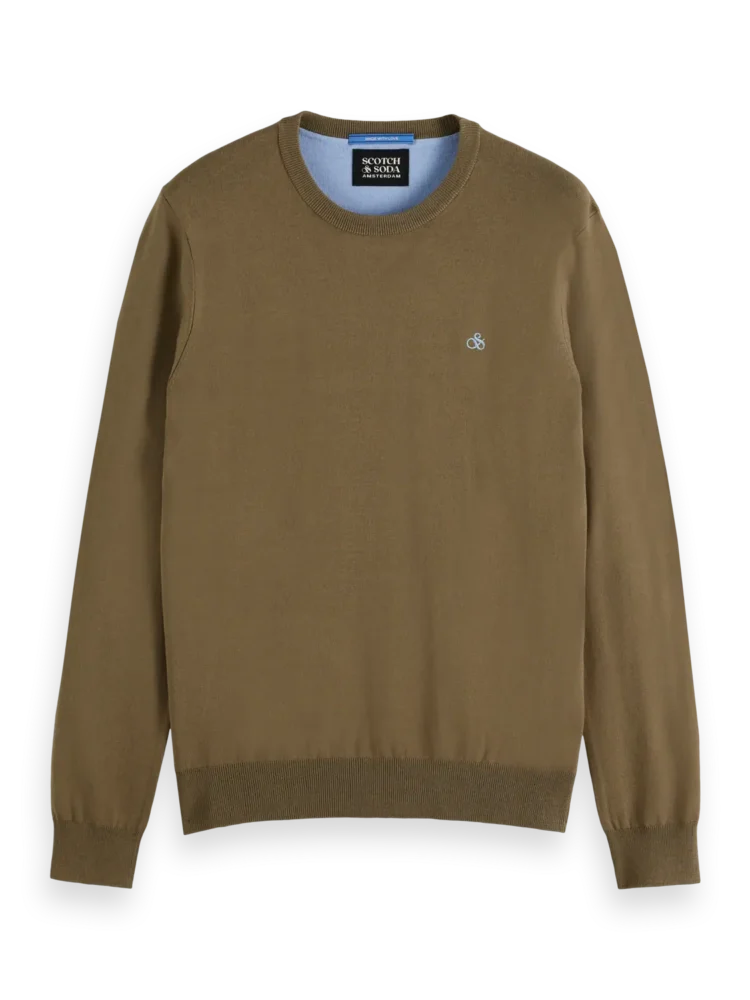 Scotch & Soda 179906 Viscose crewneck Golden brown - Image 6