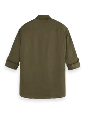 Scotch & Soda 179865 Regular fit 100% linen shirt Classic green image2