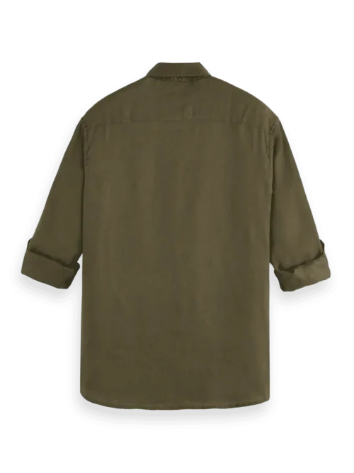 Scotch & Soda 179865 Regular fit 100% linen shirt Classic green image2