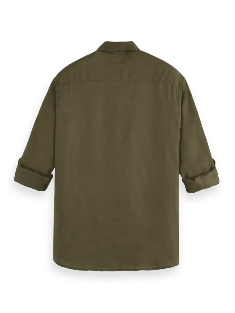 Scotch & Soda 179865 Regular fit linen shirt Classic green - Image 4