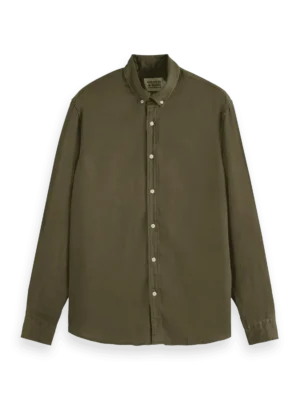 Alternative view of Scotch & Soda 179865 Regular fit linen shirt Classic green