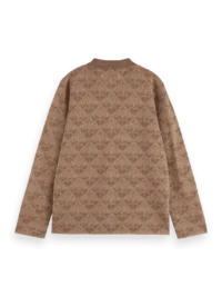 Alternative view of Scotch &Soda 179655 Monogram jacquard knitted jacket