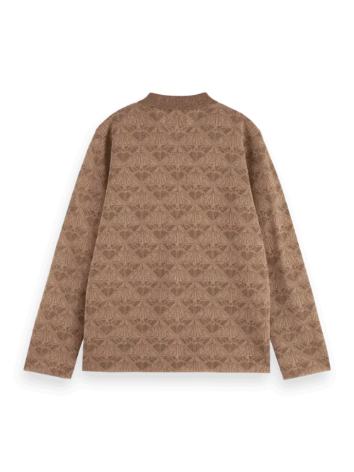 Alternative view of Scotch &Soda 179655 Monogram jacquard knitted jacket