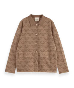 Scotch &Soda 179655 Monogram jacquard knitted jacket