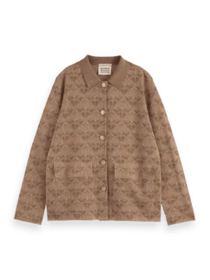 Scotch &Soda 179655 Monogram jacquard knitted jacket