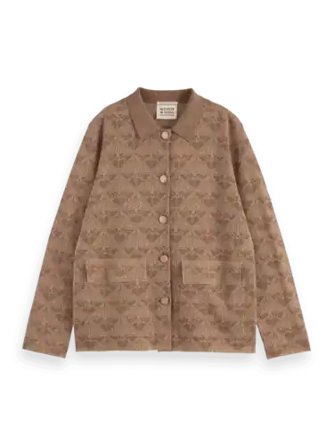 Scotch &Soda 179655 Monogram jacquard knitted jacket