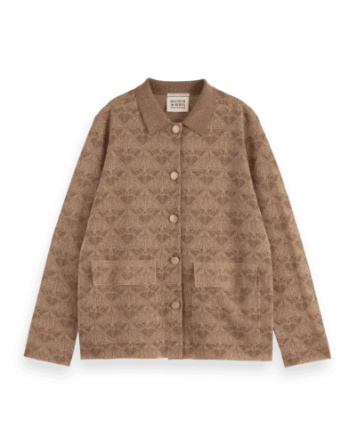 Scotch &Soda 179655 Monogram jacquard knitted jacket