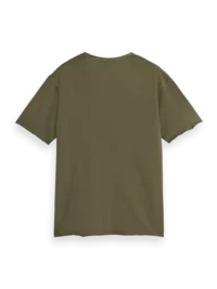 Alternative view of Scotch & Soda 179939 Raw edge relaxed fit T-shirt, Classic green