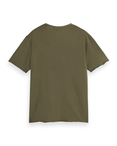Alternative view of Scotch & Soda 179939 Raw edge relaxed fit T-shirt, Classic green