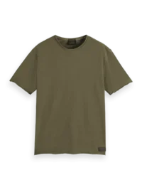 Scotch & Soda 179939 Raw edge relaxed fit T-shirt, Classic green