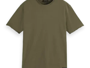 Scotch & Soda 179939 Raw edge relaxed fit T-shirt, Classic green