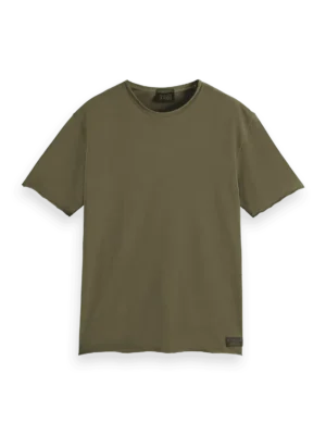 Scotch & Soda 179939 Raw edge relaxed fit T-shirt, Classic green