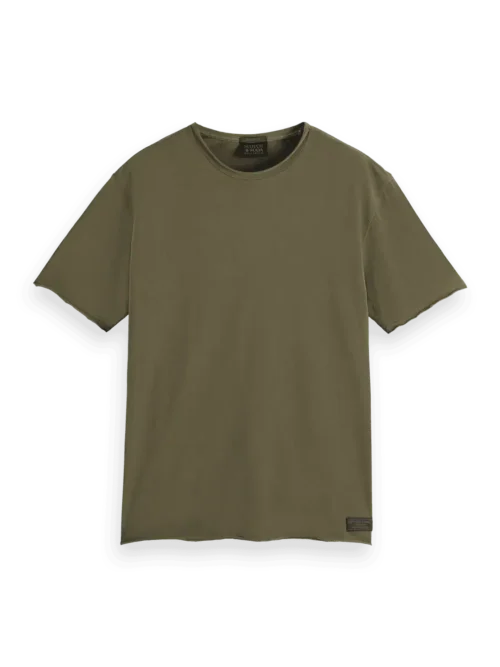 Scotch & Soda 179939 Raw edge relaxed fit T-shirt, Classic green