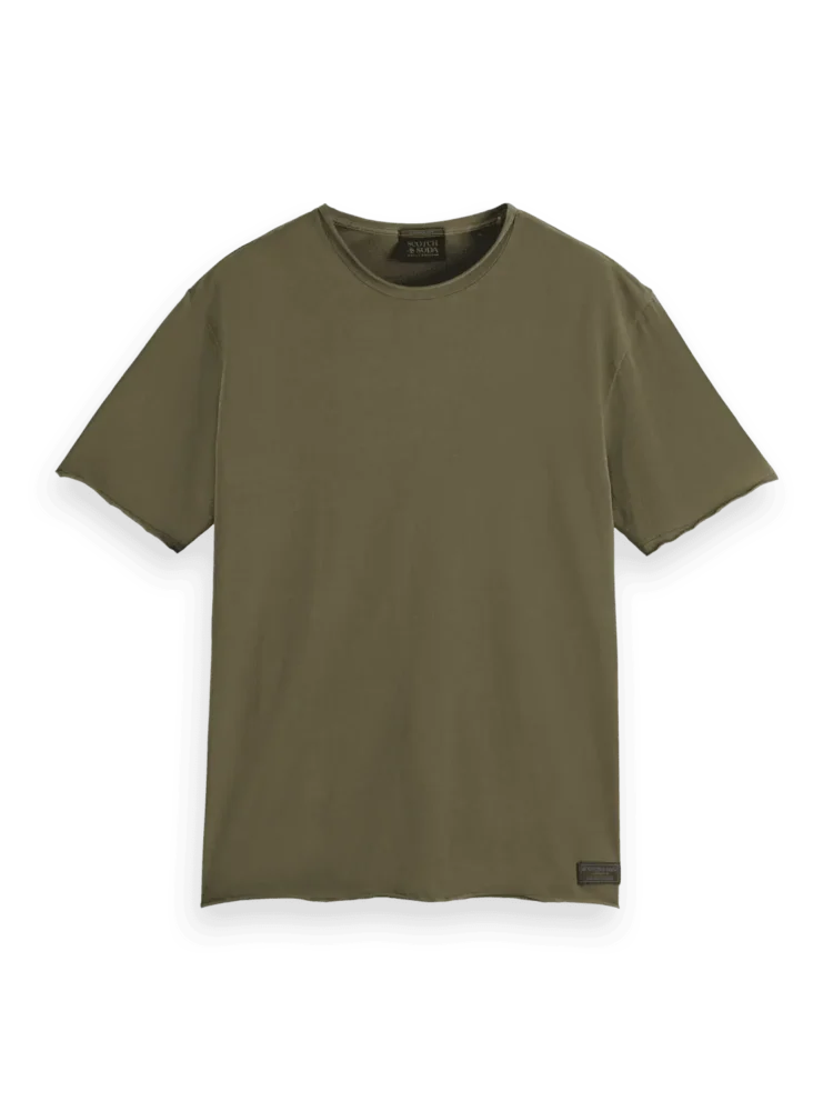 Scotch & Soda 179939 Raw edge relaxed fit T-shirt, Classic green