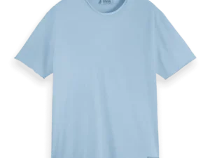 Scotch & Soda 179939 Raw edge relaxed fit T-shirt Spring blue