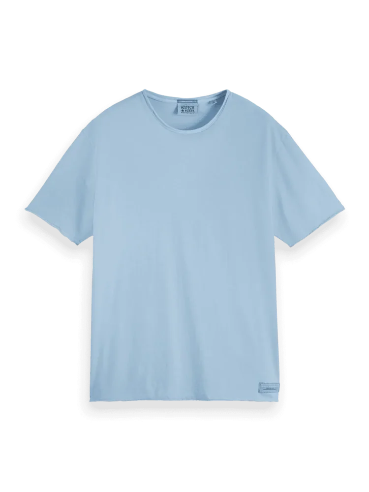 Scotch & Soda 179939 Raw edge relaxed fit T-shirt Spring blue