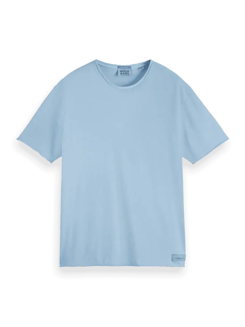 Scotch & Soda 179939 Raw edge relaxed fit T-shirt Spring blue