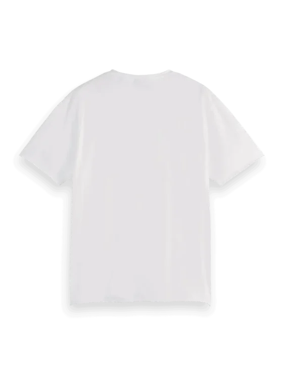 Scotch & Soda 179939 Raw edge relaxed fit T-shirt White - Image 2