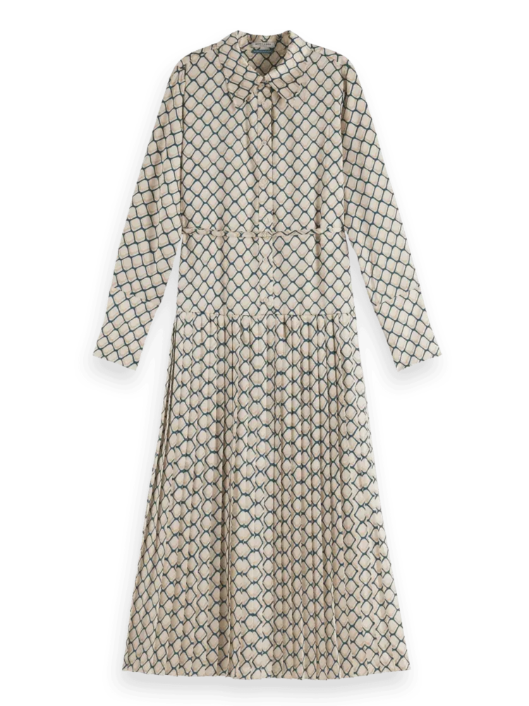 Scotch & Soda 179588  Maxi printed pleated dress - Image 2