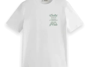 Scotch & Soda 179943 Left chest artwork t-shirt White