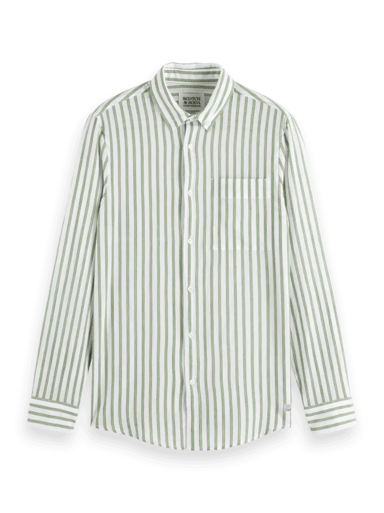Scotch & Soda 179877 Crinkle striped shirt - Image 4