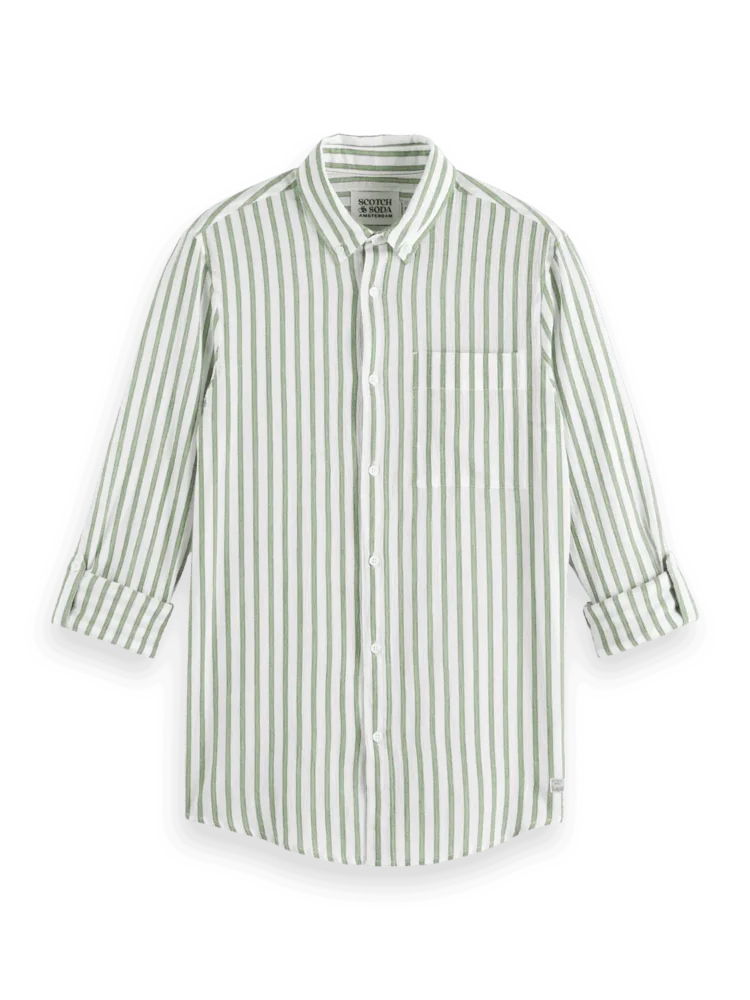 Scotch & Soda 179877 Crinkle striped shirt - Image 2