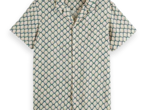 Scotch & Soda 179882 Tennis net white AOP