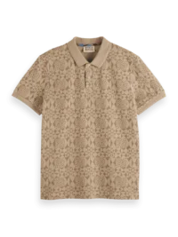 Scotch & Soda 179928 Monogram jacquard polo