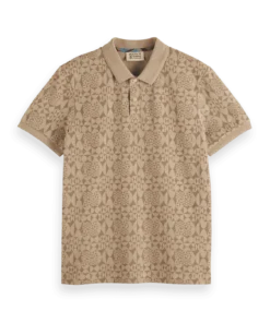 Scotch & Soda 179928 Monogram jacquard polo