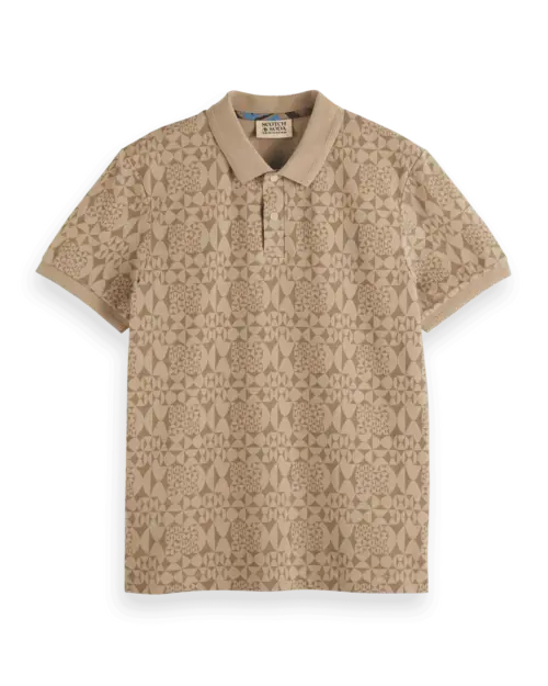 Scotch & Soda 179928 Monogram jacquard polo