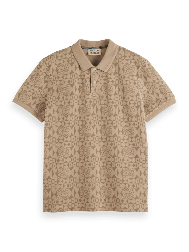 Scotch & Soda 179228 Monogram jacquard polo