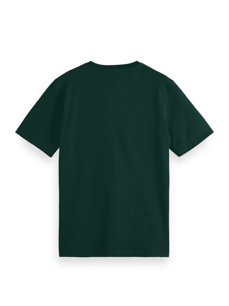Scotch & Soda 179935 Logo t-shirt Amsterdam green - Image 3