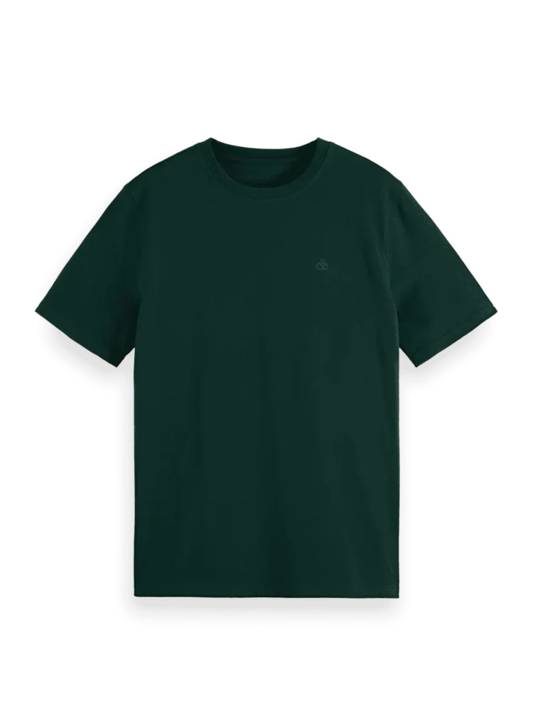 Scotch & Soda 179935 Logo t-shirt Amsterdam green