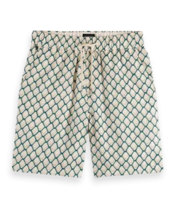 Scotch & Soda 179859  Printed tencel  bermuda short, Doubles net